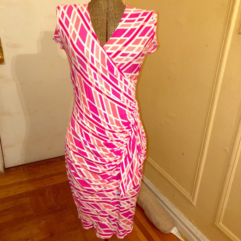 Striped Chic Midi Dress